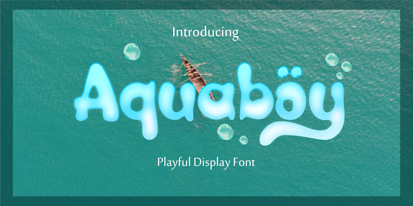 Aquaboy Font preview